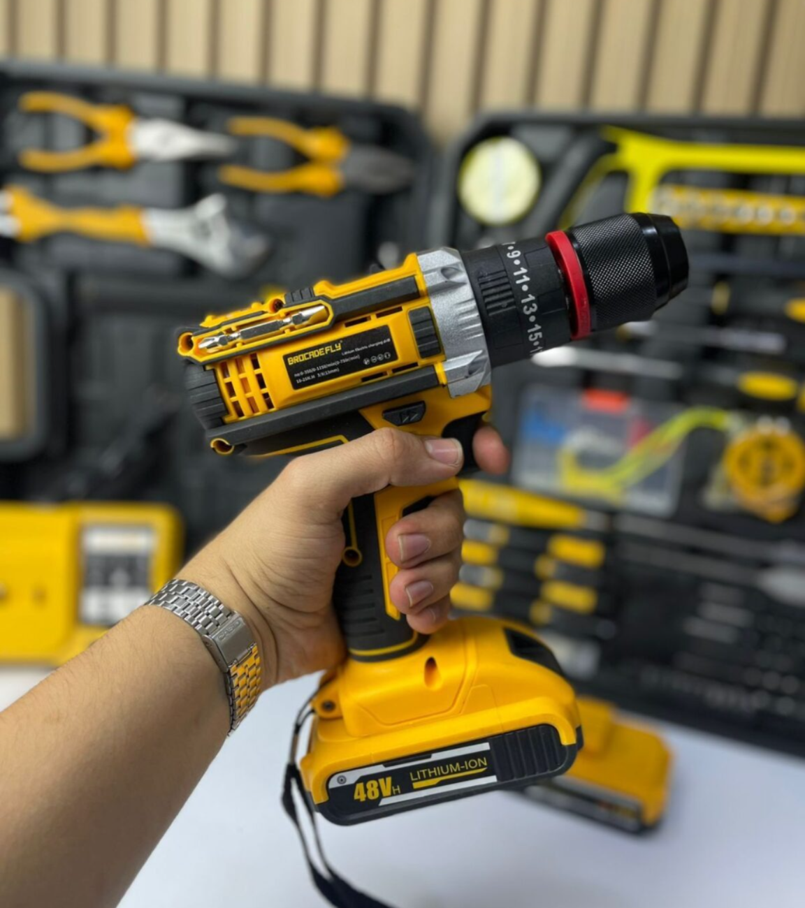 🛠️ Kit Taladro 813W Completo – Ideal para Hogar y Trabajo Profesional